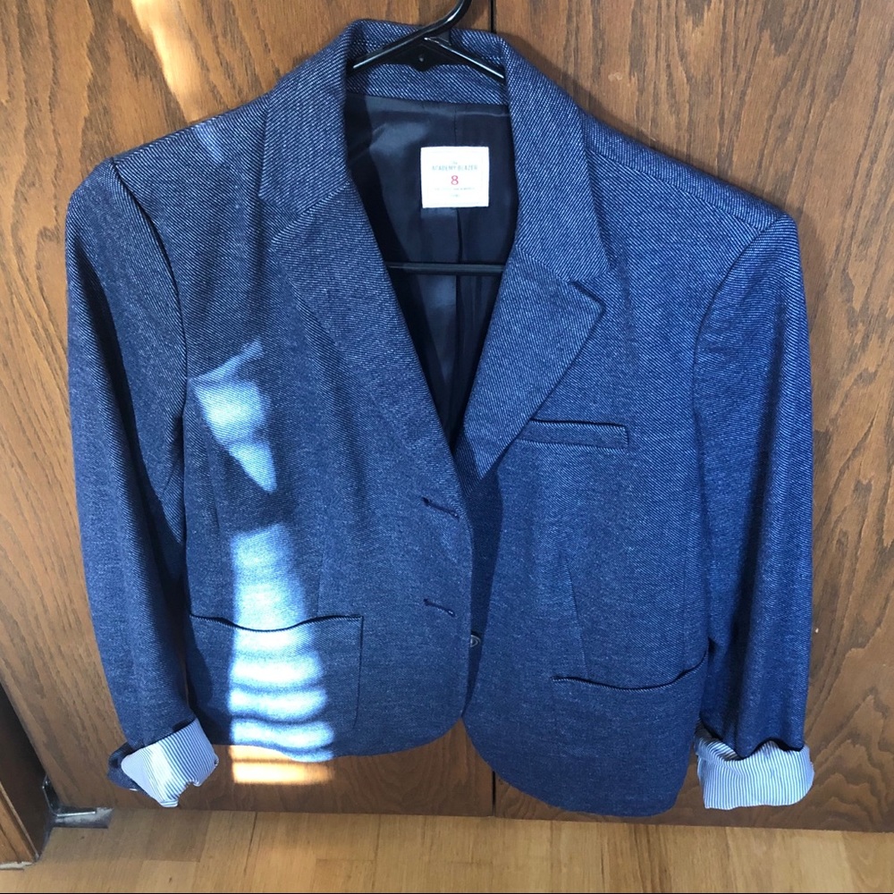 The gap blue academy blazer nwot size 8